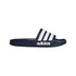 Slippers blu in gomma con strisce a contrasto Adidas Adilette Shower, Brand, SKU p422000143, Immagine 0